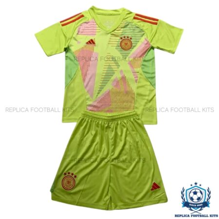 Germany Goalkeeper Yellow Kid Replica Football Kit 2024