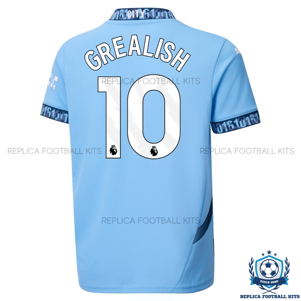 Manchester City Grealish 10 Home Kid Replica Kit 24/25