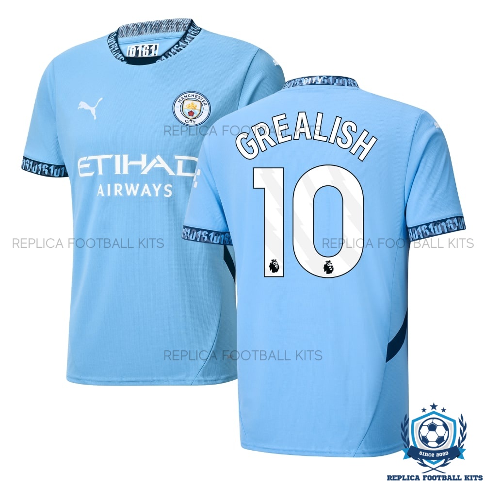 Manchester City Grealish 10 Home Men Replica Shirt 24/25