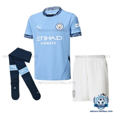 Manchester City Home Kid Replica Kit 24/25