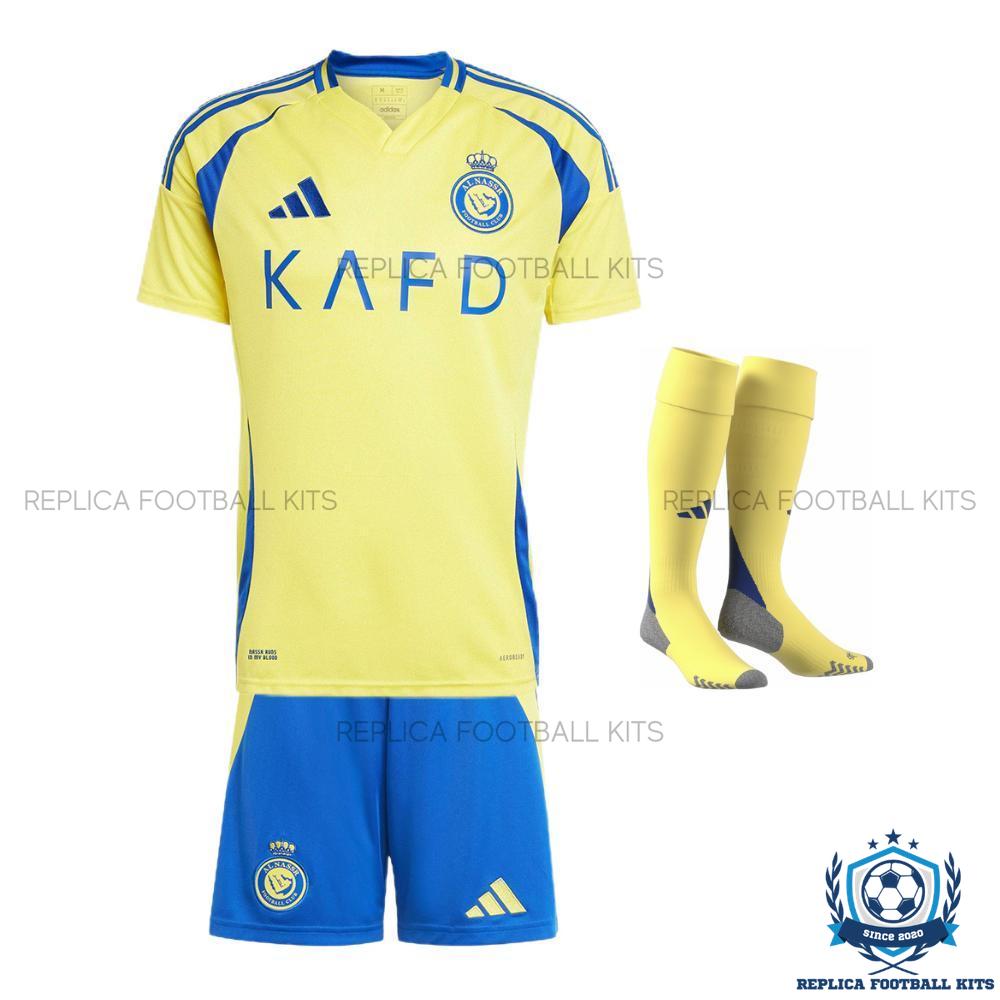 Al Nassr Home Kid Replica Football Kit 202425