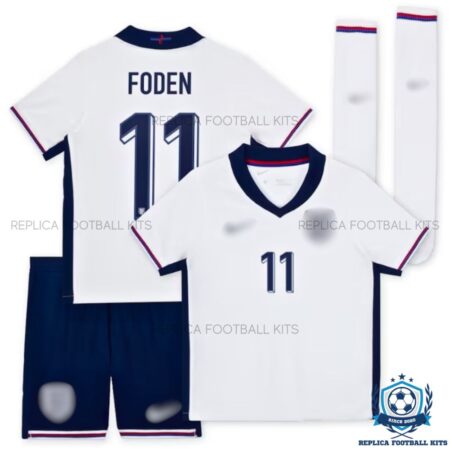 England Home Kid Replica Kits 2024 FODEN 11 - overview
