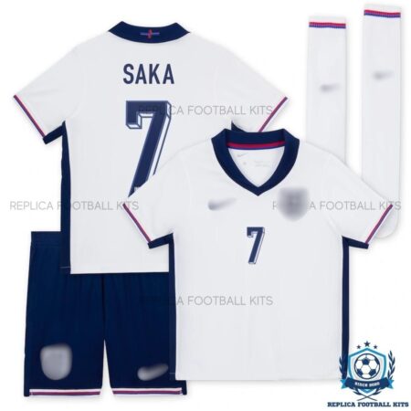 England Home Kid Replica Kits 2024 SAKA 7 - overview