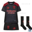 Front View Of RC Lens Home Kid Replica Football Kits 24/25 - front view