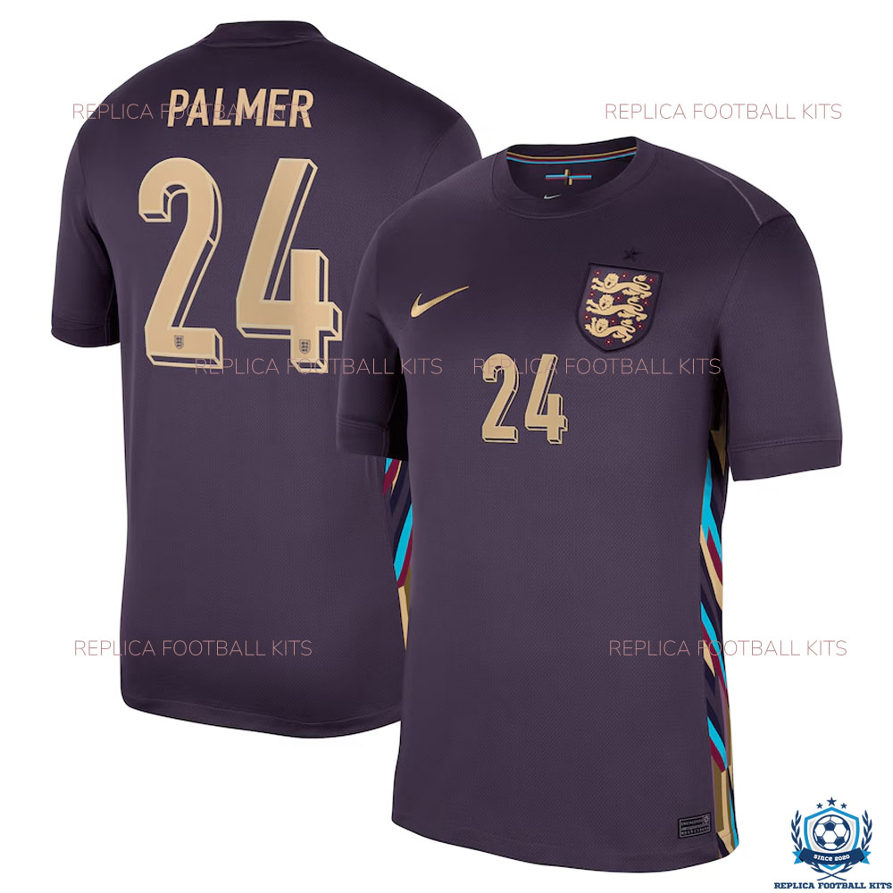 England Away Men Replica Shirt 2024/25 PALMER 24 - Front View