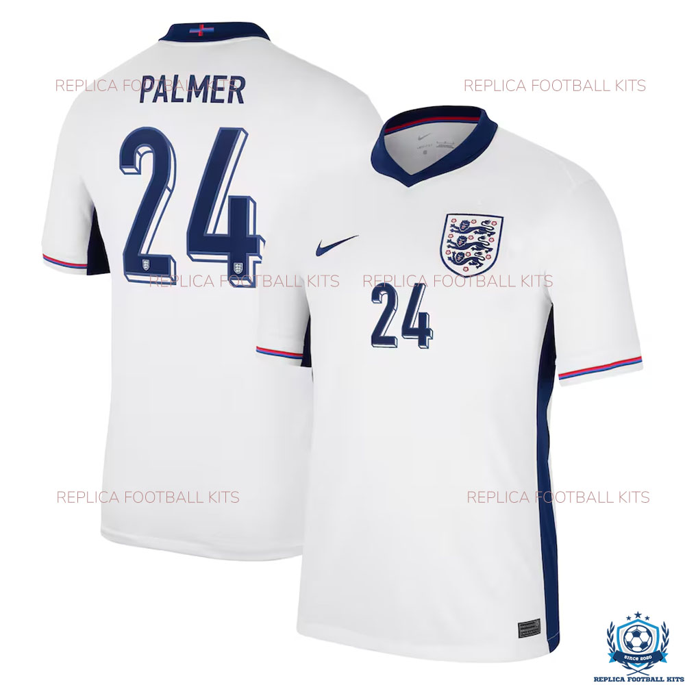 England Home Men Replica Shirt 2024/25 PALMER 24 - Main Front View