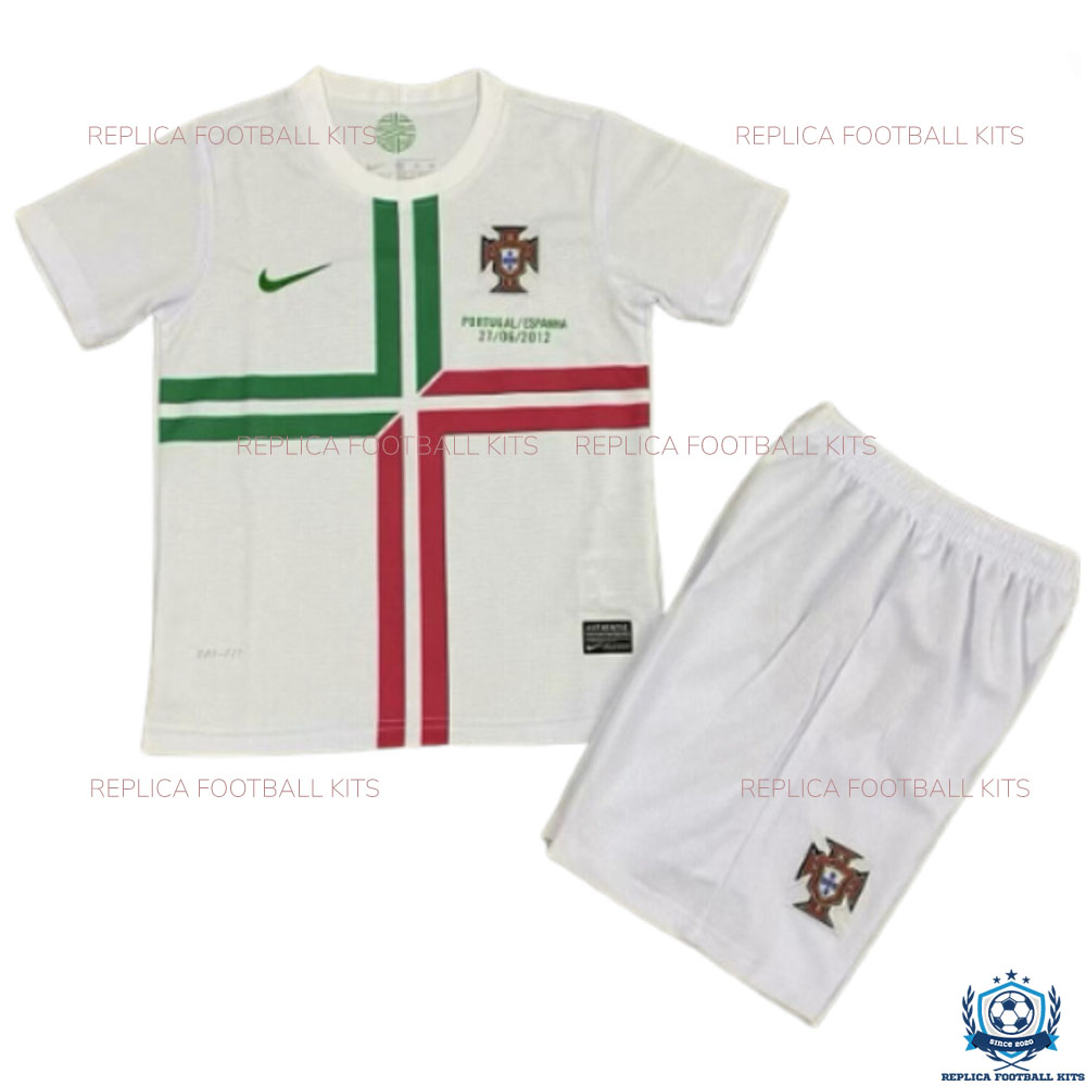 Retro Portugal Away Kid Replica Kit 2012