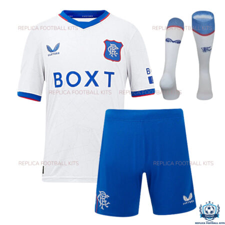 Rangers Away Kid Replica Kits 24/25