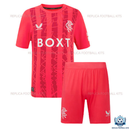 Rangers Red Goalkeeper Kid Replica Kits 24/25