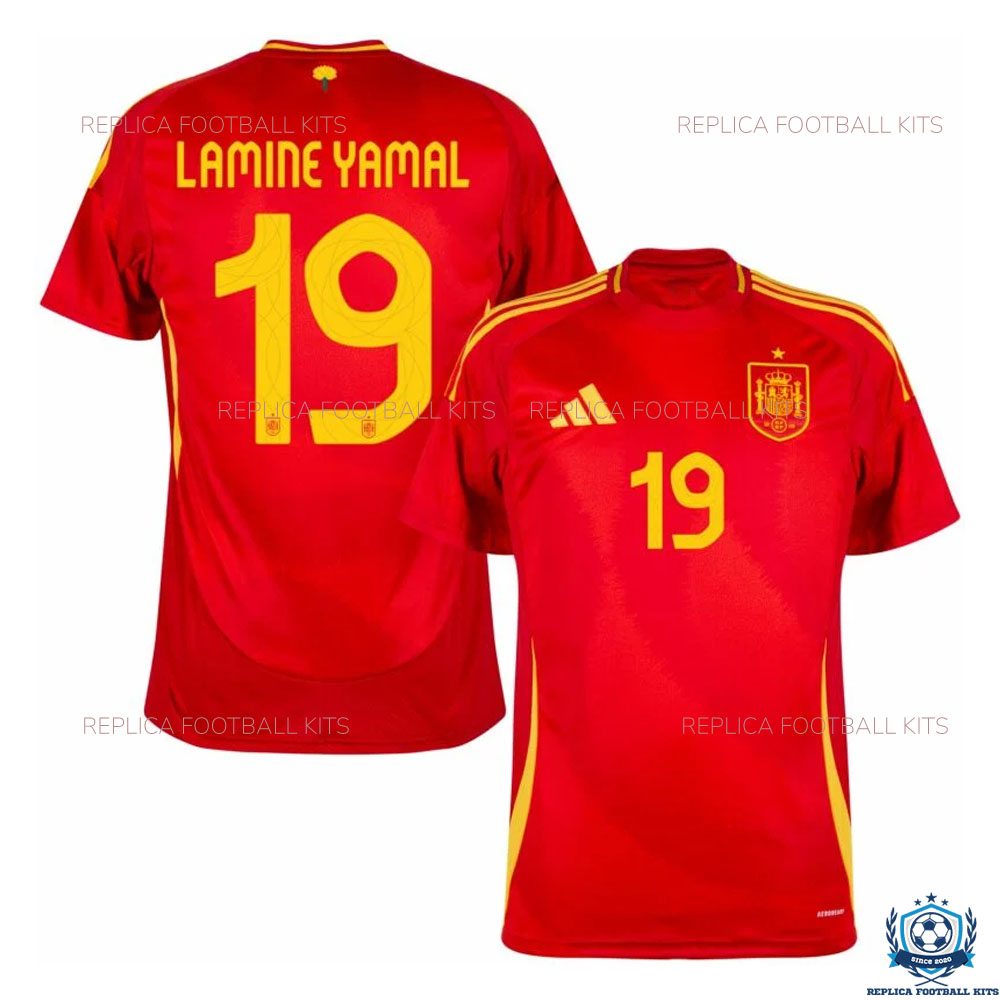 Spain Home Replica Shirts 2024 LAMINE YAMAL 19