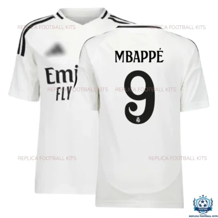 Real Madrid MBAPPÉ 9 Home Men Replica Football Shirt 2024/25 - Over View