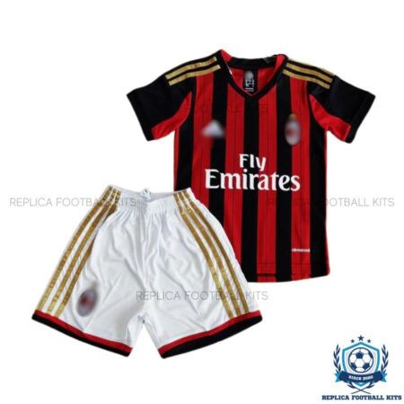 Retro AC Milan Home Kids Replica Kit 13/14 - Front View