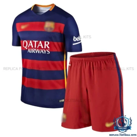 Barcelona Home Kids Replica Kit 15/16 - Front View