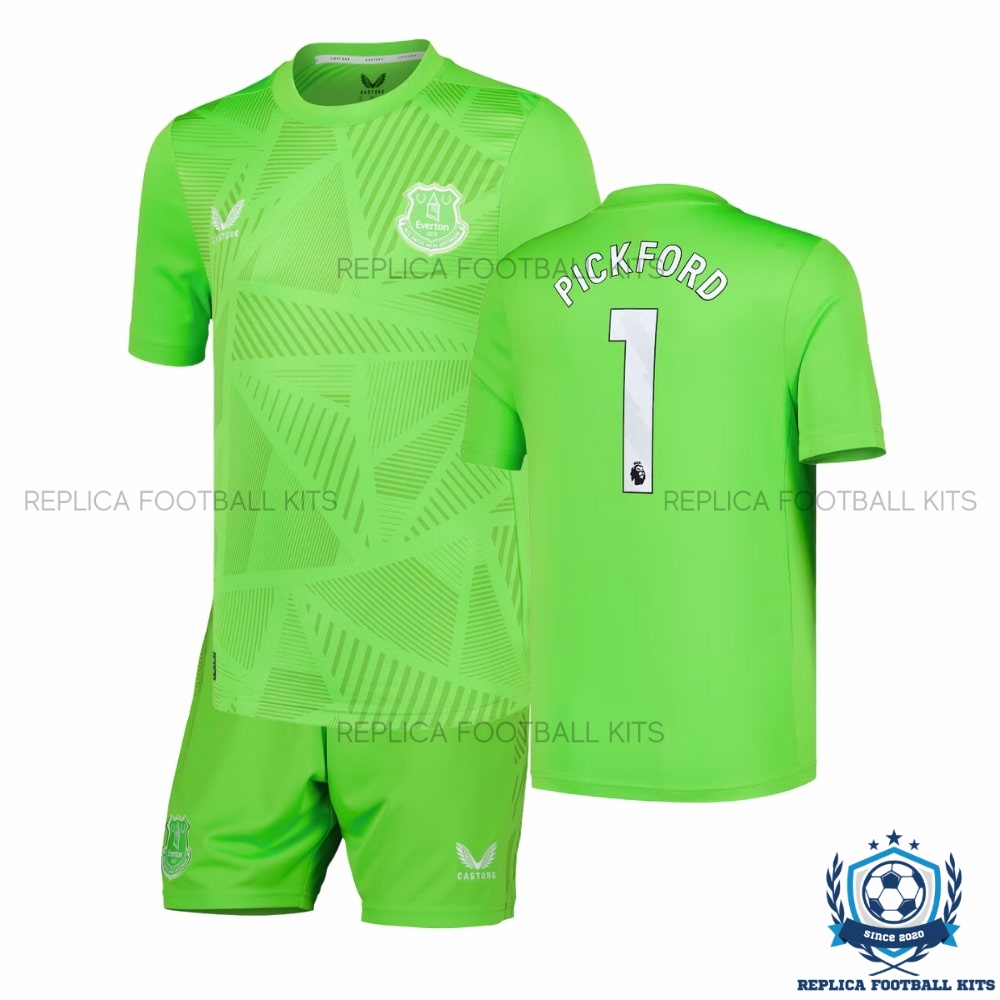 Everton PICKFORD 1 Goalkeeper Kid Replica Kit 24/25