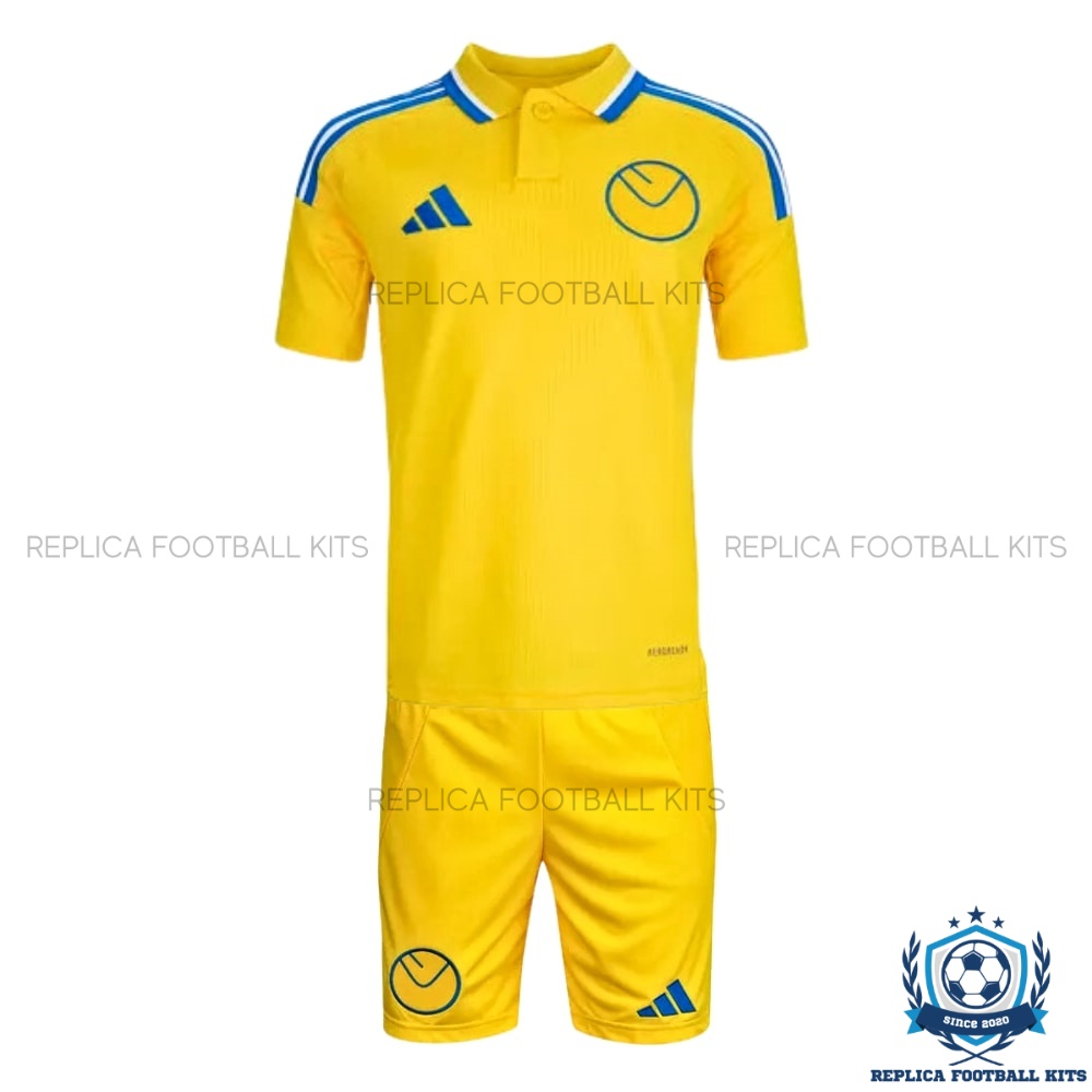 Leeds United Away Kid Replica Kit 24/25 - Front View