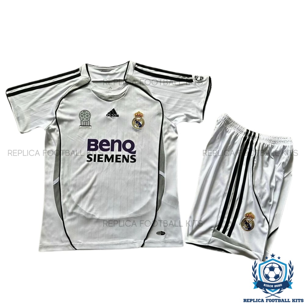 Real Madrid Home Kids Replica Kit 06/07