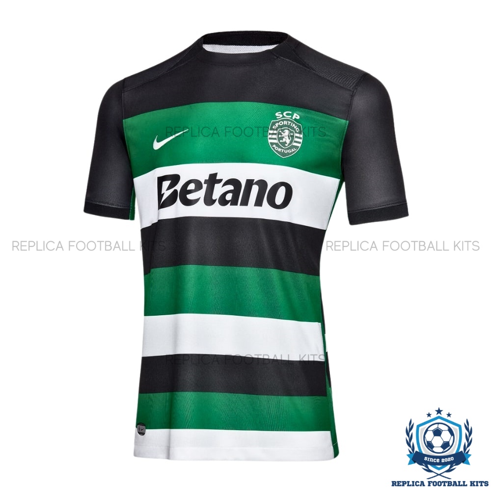 Front View Of Sporting CP Home Men Replica Shirt 24/25