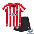 Front View Of Sunderland Home Kids Replica Kits 24/25