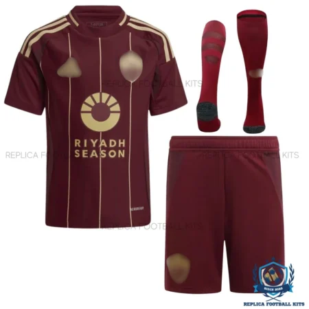 AS Roma Home Kids Replica Football Kit - front view
