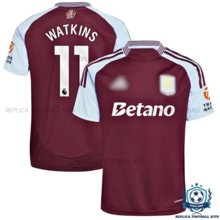 Aston Villa Home Men Replica Shirt 24/25 WATKINS 11 - overview