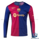 Barcelona Home Men Replica Shirt 24/25 long sleeve