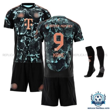 Bayern Munich Kane 9 Away 24 25 Kid Football Kit - Overview