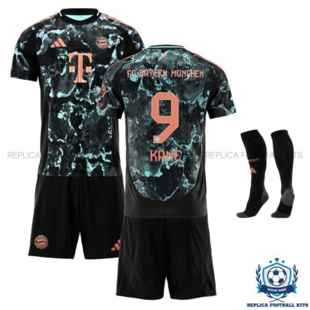 Bayern Munich Kane 9 Away 24 25 Kid Football Kit