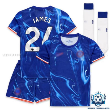 Chelsea Home Kid Replica Kit 24/25 JAMES 24 - Overview