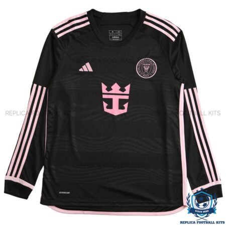 Inter Miami Away Men Replica Shirt 24/25 Long Sleeve - Front View