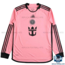Inter Miami Home Men Replica Shirts 24/25 Long Sleeve - Front View