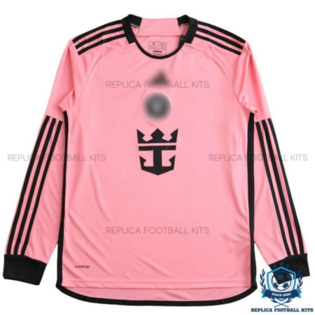 Inter Miami Home Men Replica Shirts 24/25 Long Sleeve - Front View