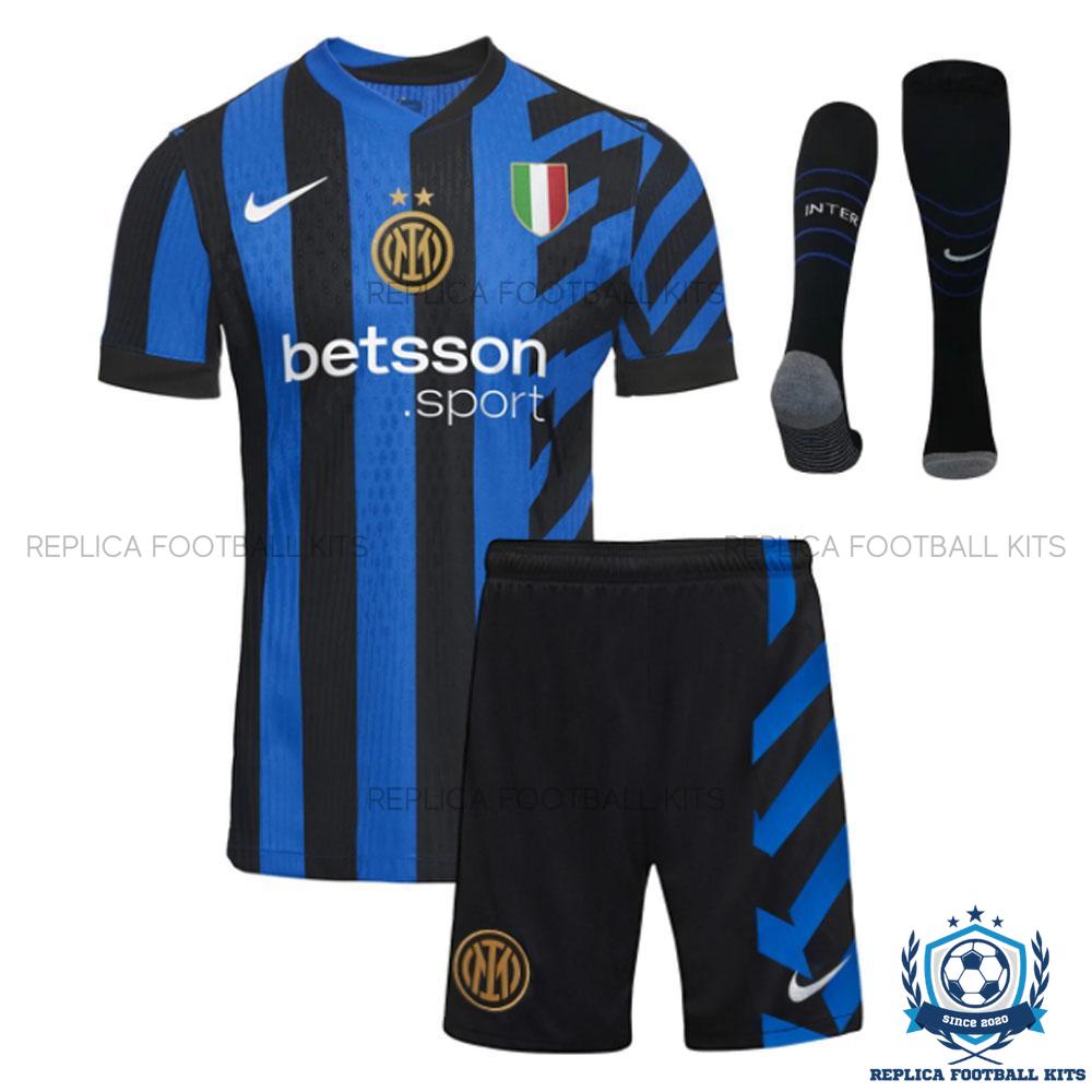 Inter Milan Home Kids Replica Football Kit 2024/25