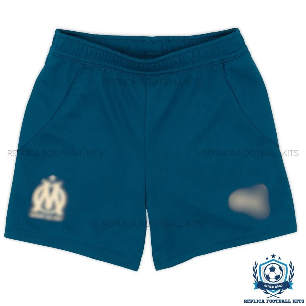 Olympique Marseille Away Kids Replica Football Kit 2024-25 - no socks - short view