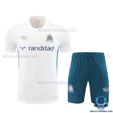Olympique Marseille White Training Kid Replica Kit 24/25 - front view