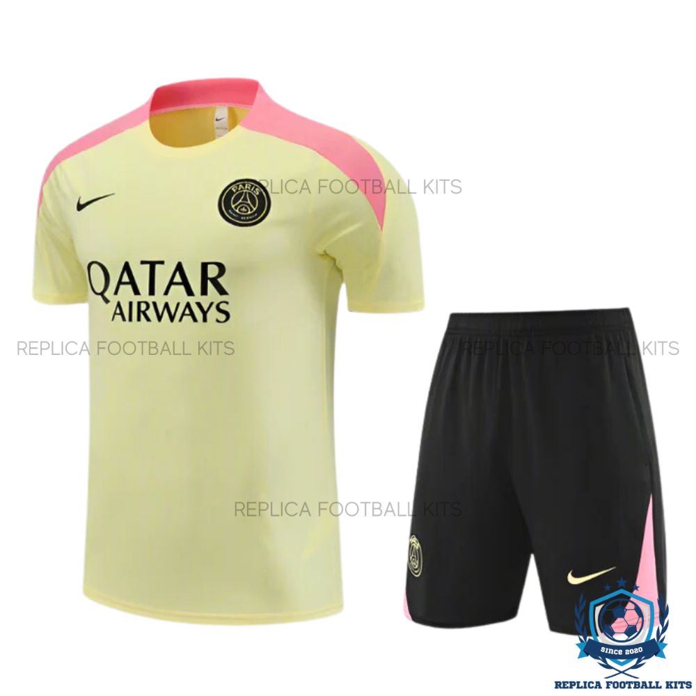 PSG Yellow Training Kid Replica Football Kit 2024/25