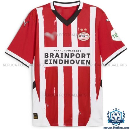 Front View Of PSV Eindhoven Home Replica Shirt 2024/25 - front view