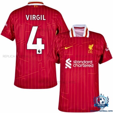 Liverpool VIRGIL 4 Home Men Replica Shirt 24/25