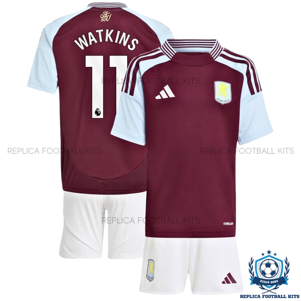 Aston Villa Home Kids Replica Kit 24/25 WATKINS 11