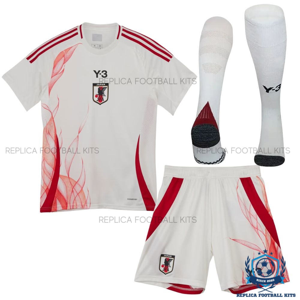 Japan Away Y-3 Version Kid Replica Kit 2024/25 - Front View