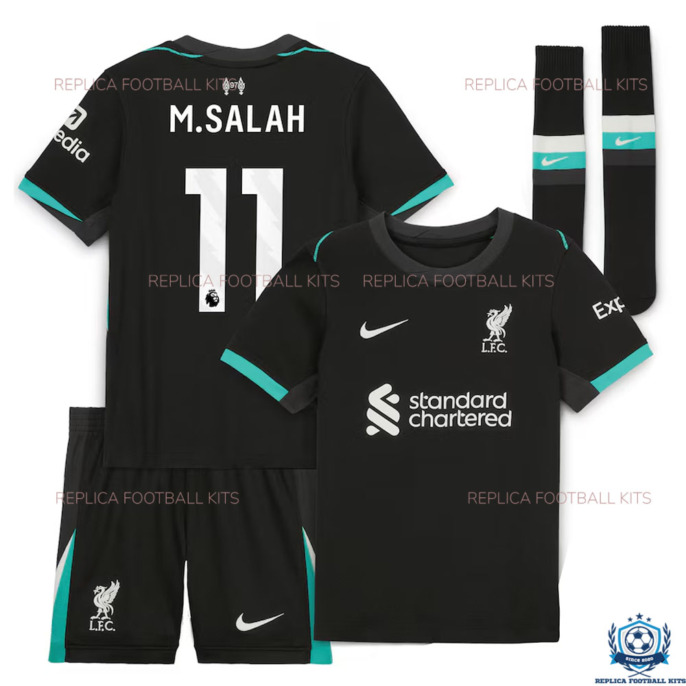 Liverpool M.Salah 11 Away Kid Replica Kit 24/25