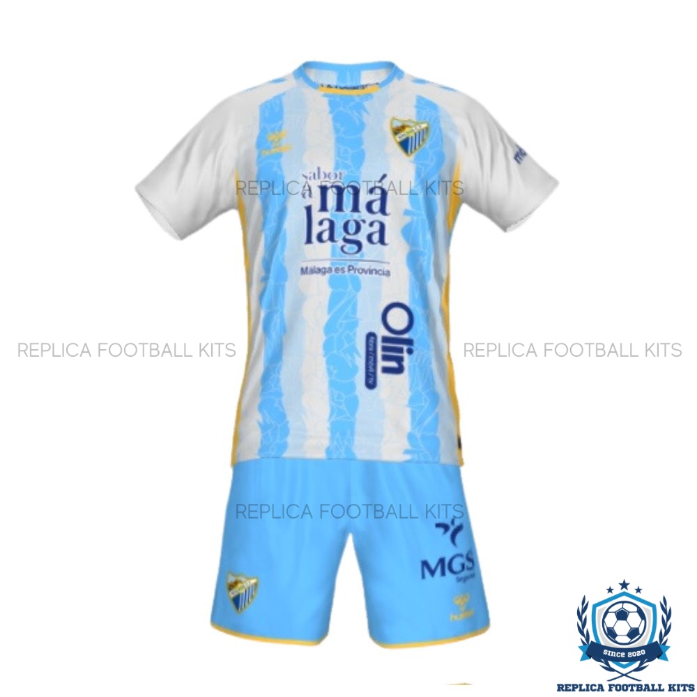 Malaga Home Kids Replica Kit 24/25 Front View