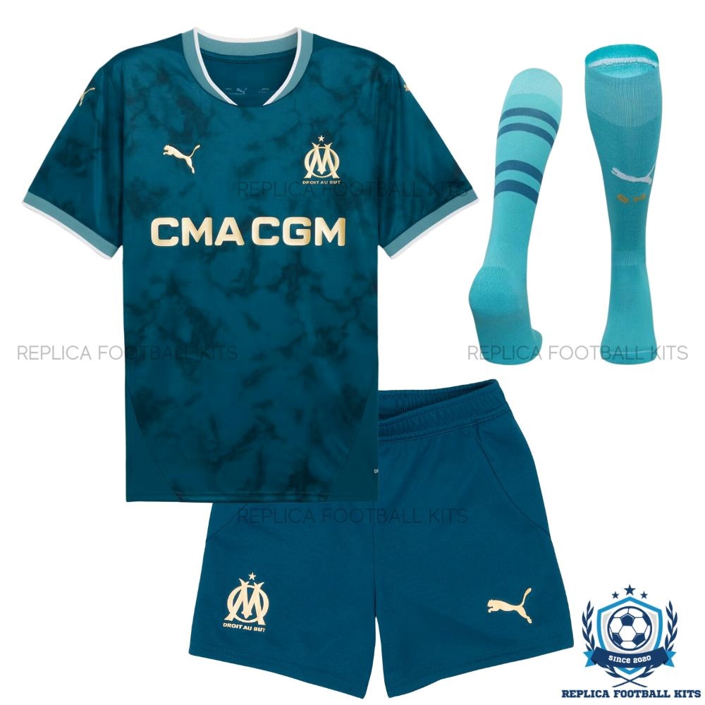 Marseille Away Kids Replica Kit 2024/25