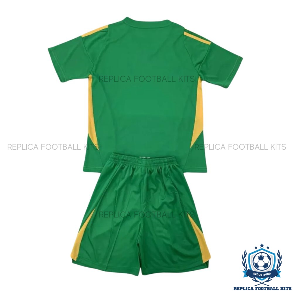 Real Madrid Green Goalkeeper Kids Replica Kit 2024/25