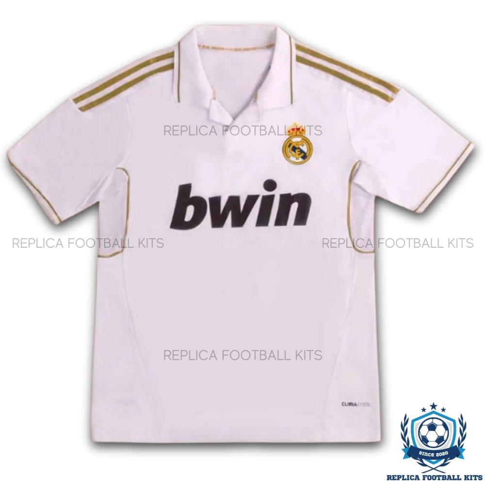 Retro Real Madrid Home Men Replica Shirt 11/12 - Front View