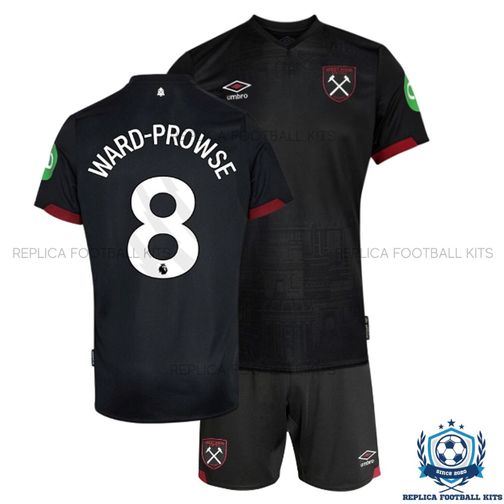 West Ham Away Replica Kit Ward-Prowse 8 - Front View