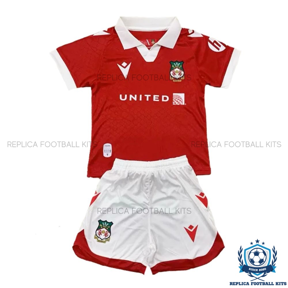 Wrexham AFC Home Kid Replica Kit 24/25