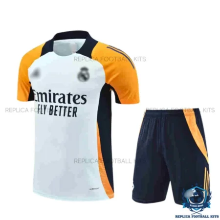 Real Madrid Light Blue Training Kids Replica Football Kit 2024/25 - Front View