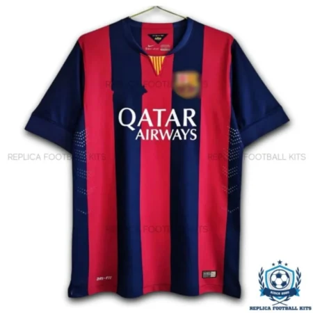 Retro Barcelona Home Men Replica Shirt 14/15 - Front View