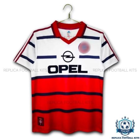 Retro Bayern Munich Away Men Replica Shirt 98/00 - Front View