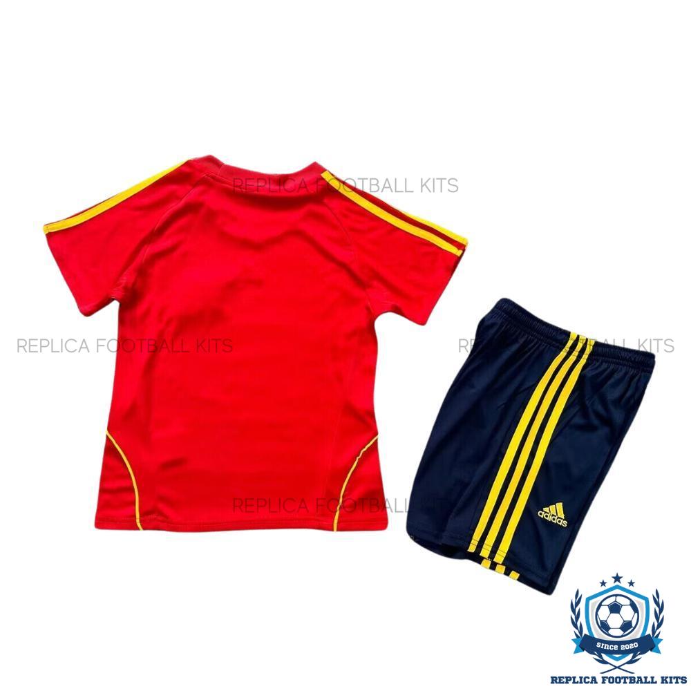 Retro Spain Home Kid Replica Football Kit 2008